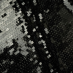 Black Sequin Net Fabric CF-34651 – image 4 of 4