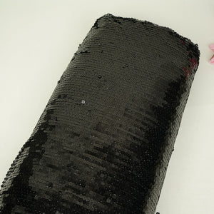 Black Sequin Net Fabric CF-34651