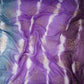 Purple with White Sequins embroidery Shibori Chinon Fabric VF-32278