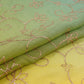 Yellow with Grey 4D Sequins embroidery Malai Chanderi Fabric VF-32235