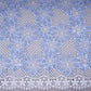 Sky Blue Cutdana Floral Schiffli Embroidery Crepe Fabric DVT-30569