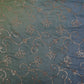 Blue with Green 4D Sequins embroidery Malai Chanderi Fabric VF-32236