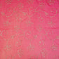 Peach with Magenta Pink 4D Sequins embroidery Malai Chanderi Fabric VF-32237