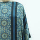 Teal Blue Ajrakh print Modal Silk Kaftan EEG-31600