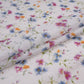 White With Multicolor Floral Print Cotton Schiffli Fabric LI-32153