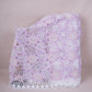 Magenta Pink Cutdana Floral Schiffli Embroidery Crepe Fabric DVT-30570