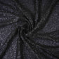 Black Sequins Embroidery Net Fabric LI-32173