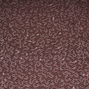 Dark Maroon Sequins Embroidery Net Fabric LI-32175 - TradeUNO