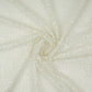 Off White Sequins Embroidery Net Fabric LI-32174