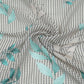 Turquoise & Black Floral Print Georgette Fabric VP-32367