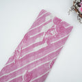 Magenta Pink With Cream Floral Print Georgette Fabric VP-32358