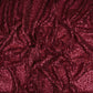 Dark Red Sequins Embroidery Net Fabric LI-32177