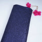 Navy Blue Sequins Embroidery Net Fabric LI-32180