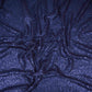 Navy Blue Sequins Embroidery Net Fabric LI-32180