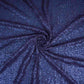Navy Blue Sequins Embroidery Net Fabric LI-32180