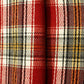 Red & Black Check Tweed Fabric