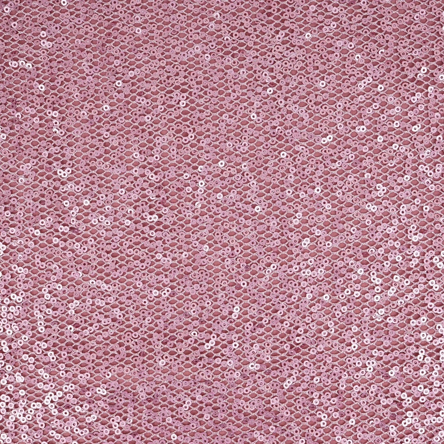 Pink Sequins Embroidery Net Fabric LI-32176