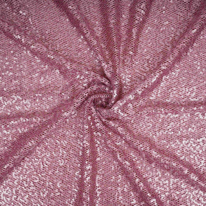 Pink Sequins Embroidery Net Fabric LI-32176 - TradeUNO