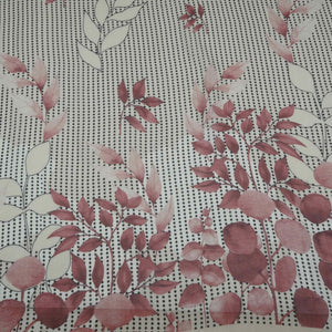 Maroon & Black Floral Print Georgette Fabric VP-32365 - TradeUNO