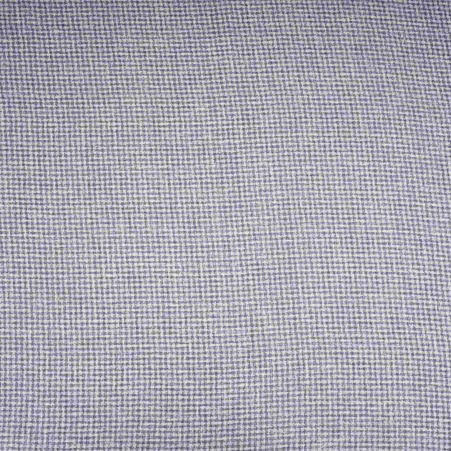Blue With White Geometrical Linen Jute Fabric RS-32301