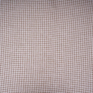 Brown With White Check Linen Jute Fabric RS-32302 - TradeUNO