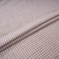 Brown With White Check Linen Jute Fabric RS-32302