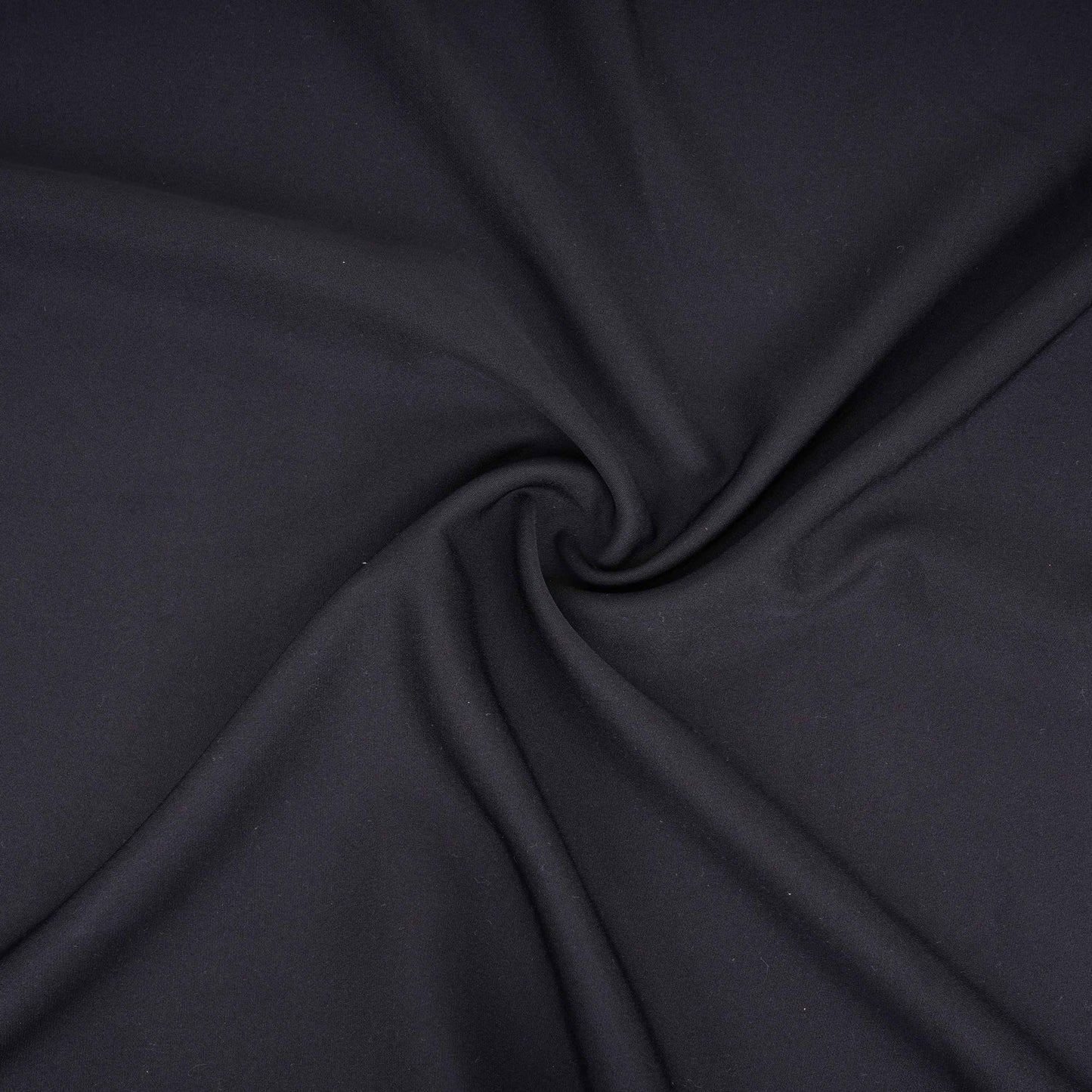 Black Solid Banana Crepe Fabric LIB-01