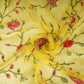 Yellow French Knot Embroidery Organza Fabric GTS-30499