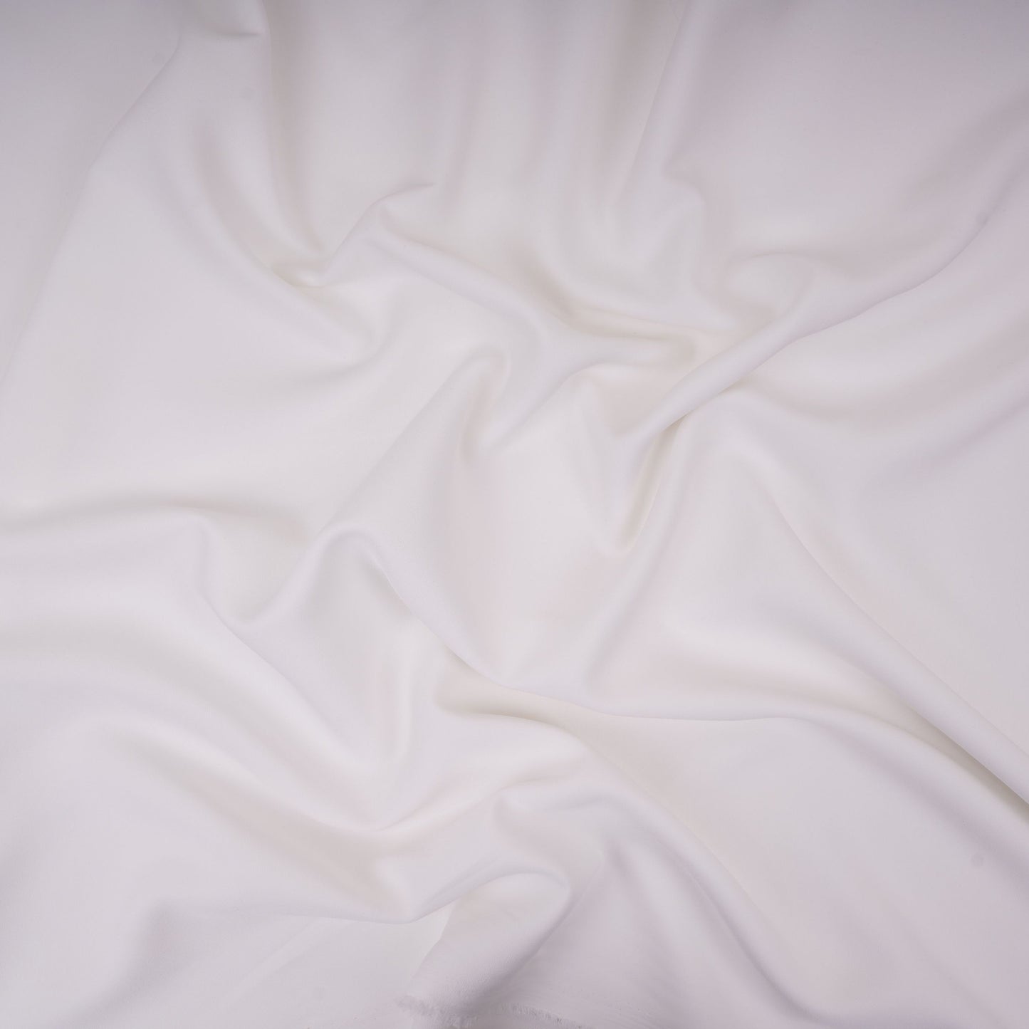 White Solid Banana Crepe Fabric LIB-02