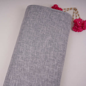 Blue With White Solid Linen Jute Fabric RS-32303 - TradeUNO