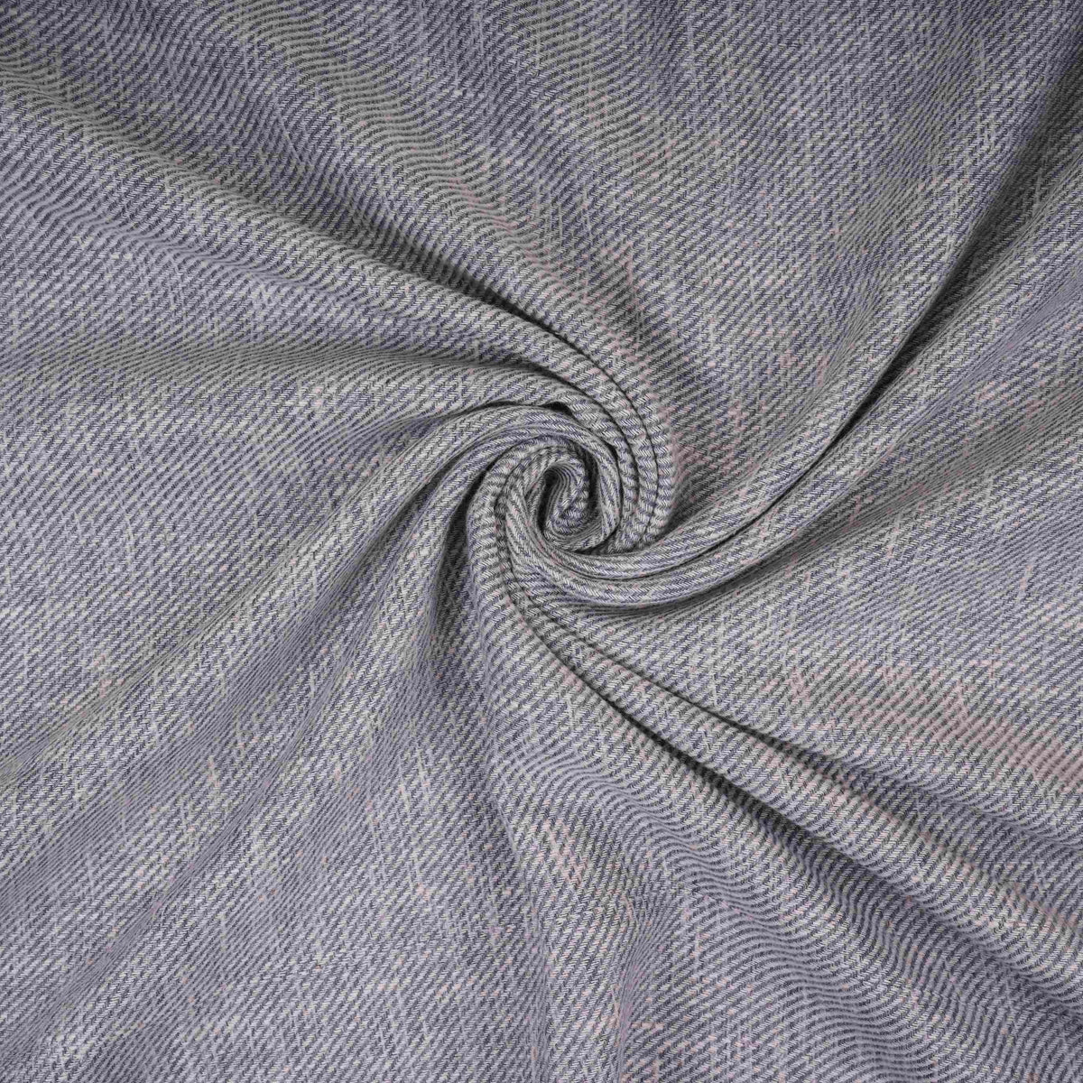 Blue With White Solid Linen Jute Fabric RS-32303 - TradeUNO