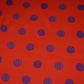 Red With Purple Polka Dot Modal Satin Fabric VP-32348