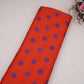 Red With Purple Polka Dot Modal Satin Fabric VP-32348