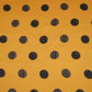 Mustard With Black Polka Dot Modal Satin Fabric VP-32352