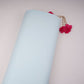 Sky Blue Solid Banana Crepe Fabric LIB-07