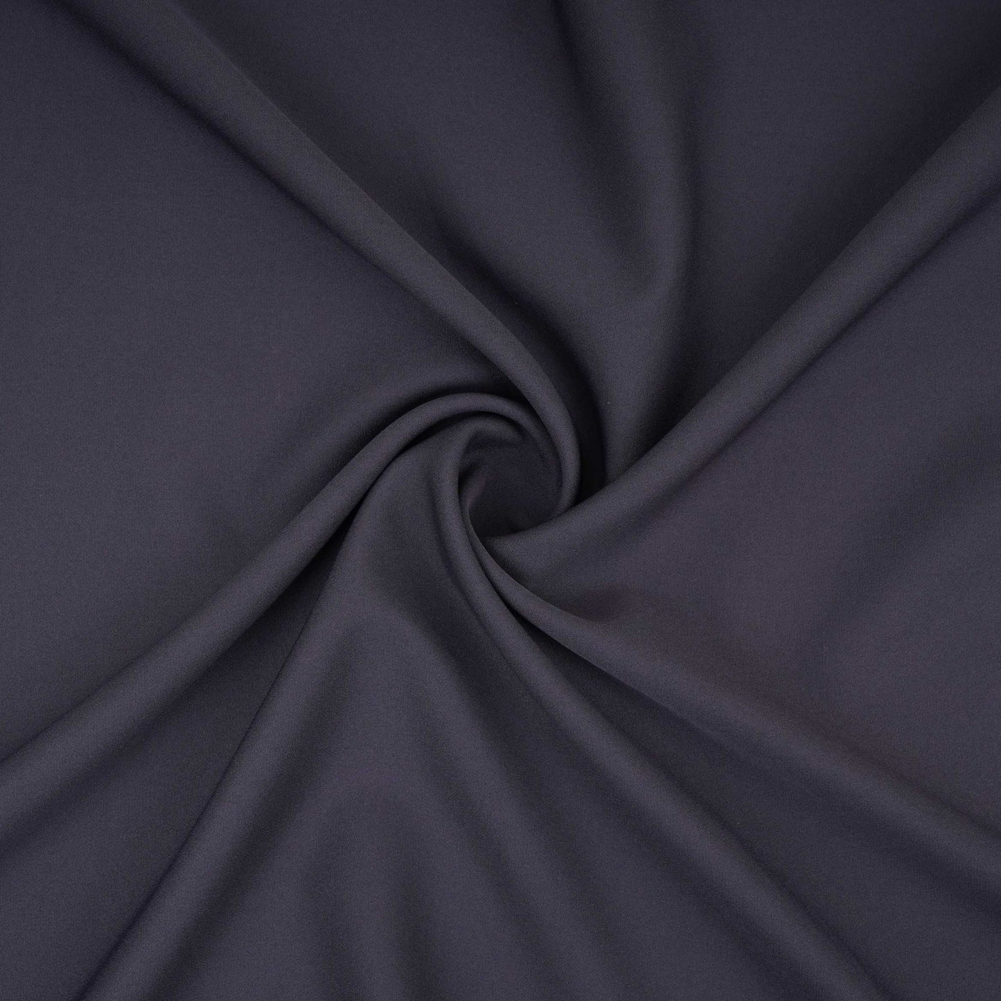 Graphite Grey Solid Banana Crepe Fabric LIB-06