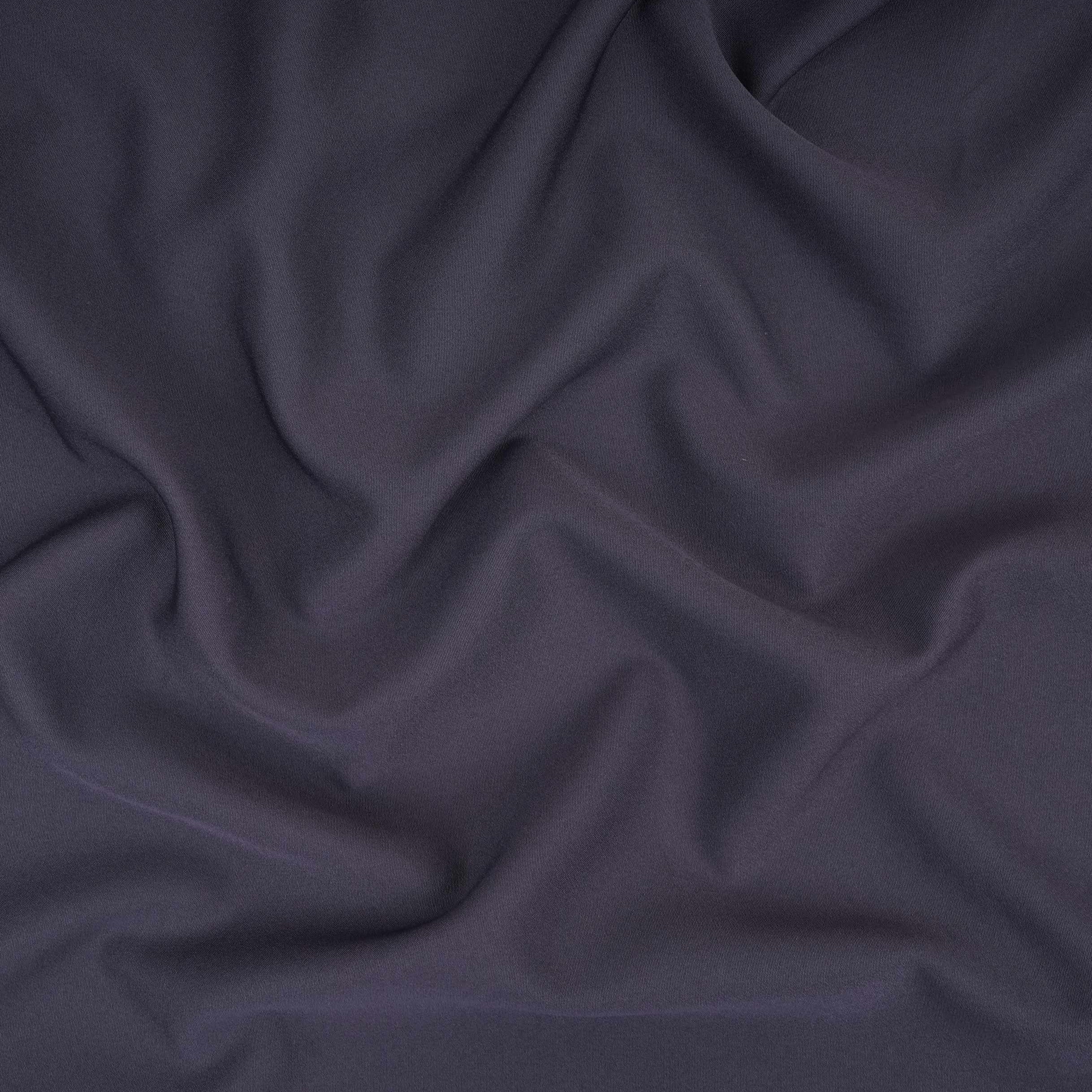 Graphite Grey Solid Banana Crepe Fabric LIB-06 - TradeUNO
