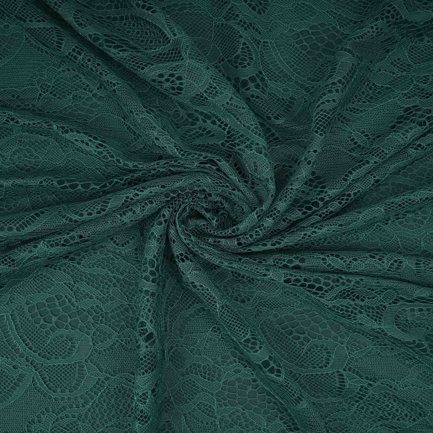 Green Floral Embroidery Lace Fabric LI-32191