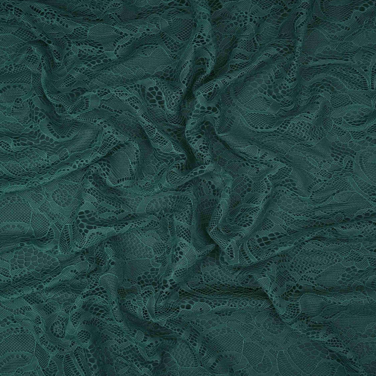 Green Floral Embroidery Lace Fabric LI-32191