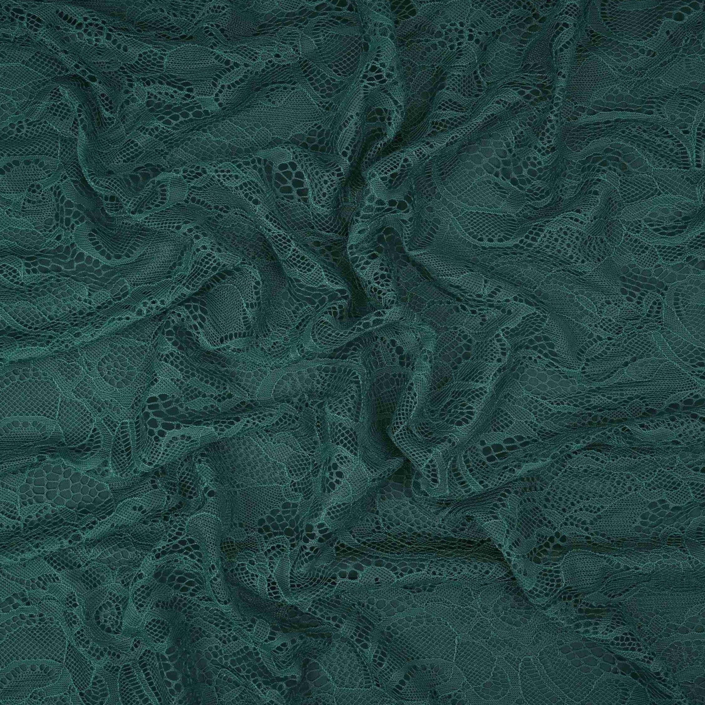 Green Floral Embroidery Lace Fabric LI-32191 - TradeUNO