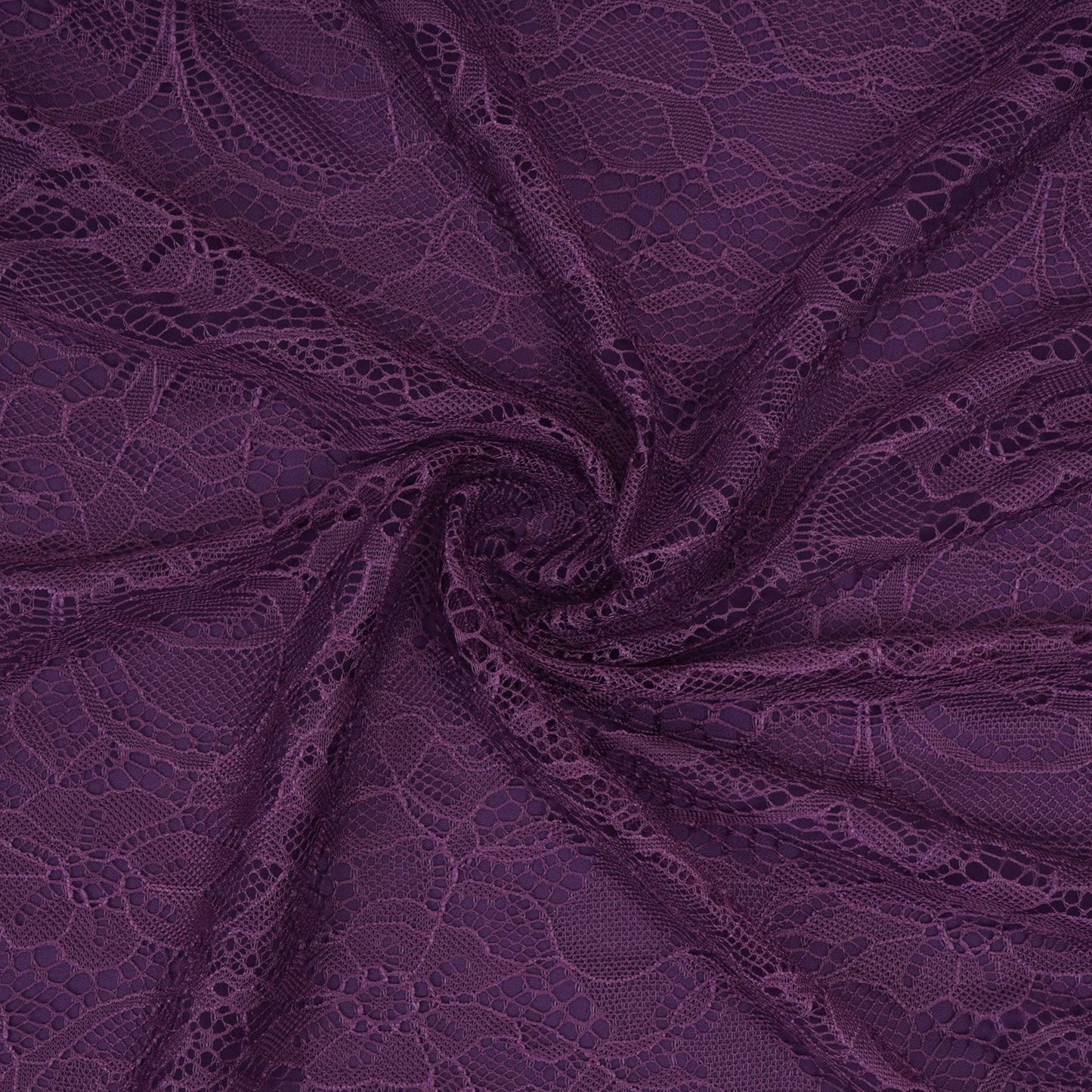 Purple Floral Embroidery Lace Fabric LI-32190