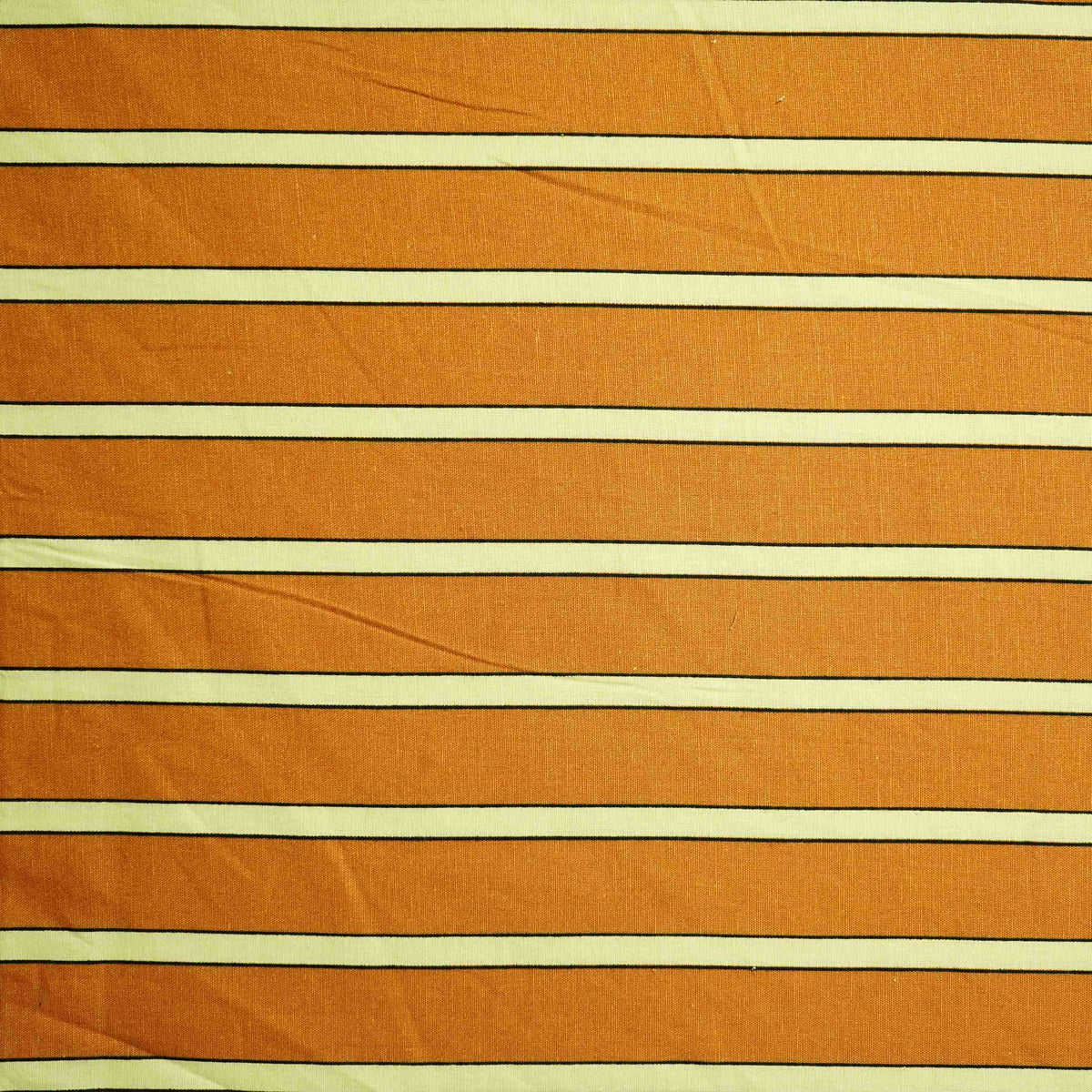 Brown Stripes Print Italian Cotton SFL-11216