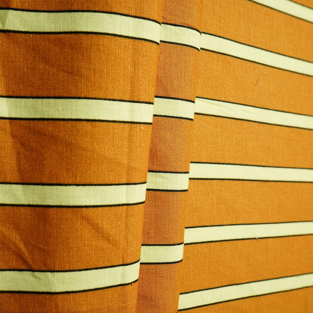 Brown Stripes Print Italian Cotton SFL-11216 – image 4 of 4