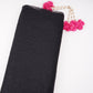 Black Floral Embroidery Lace Fabric LI-32187