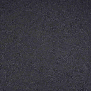 Black Floral Embroidery Lace Fabric LI-32187 - TradeUNO