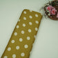 Mehendi Green With Cream Polka Dot Modal Satin Fabric VP-32356