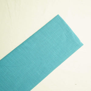Sky Blue Solid Fabric Cotton Linen Slub SH-17224