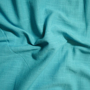 Sky Blue Solid Fabric Cotton Linen Slub SH-17224 – image 3 of 4