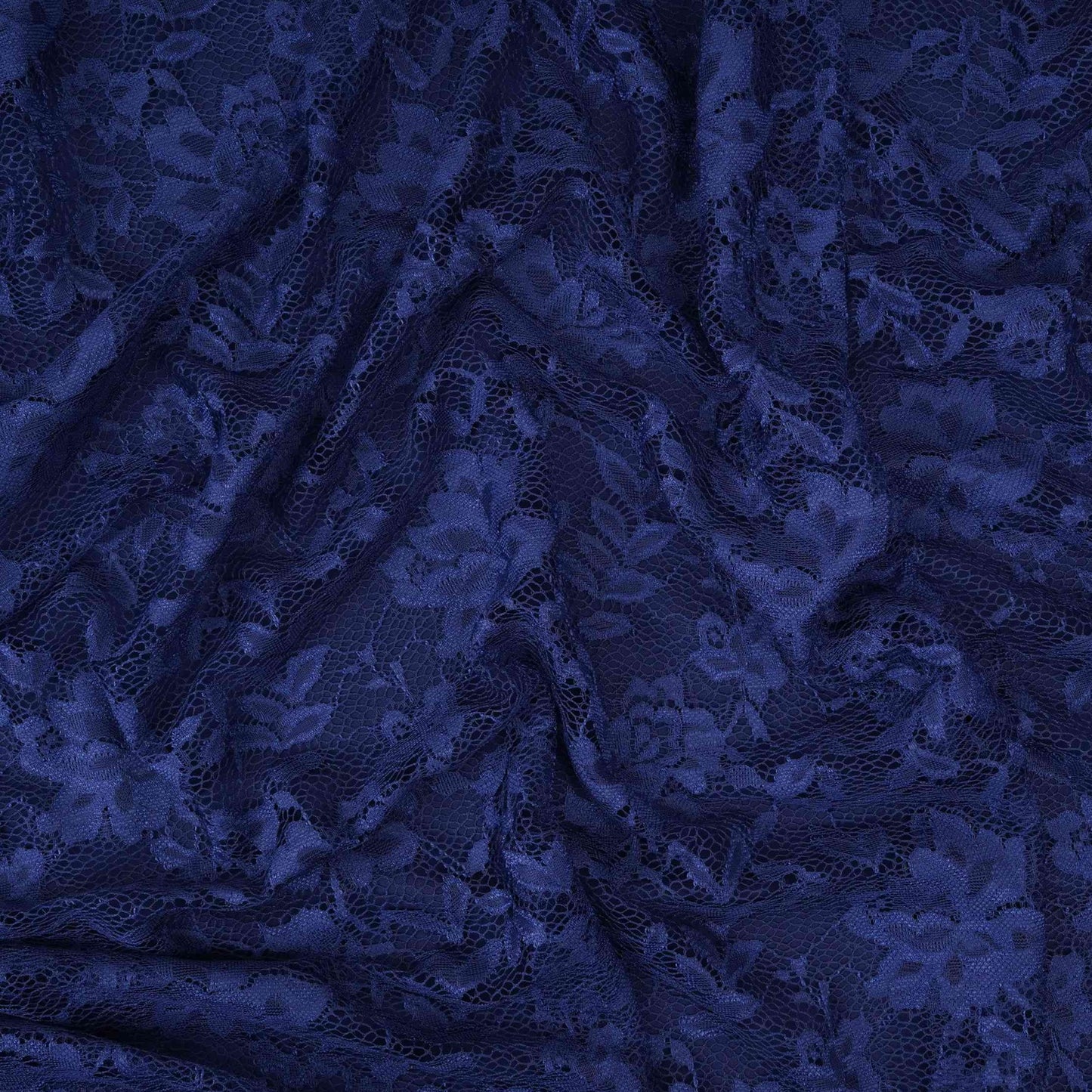 Blue Floral Embroidery Lace Fabric LI-32185