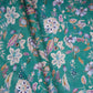 Green Floral Print Cotton Mulmul Fabric PG-30389